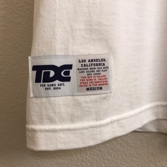 Limited Edition TDE Top Dawg Entertainment Kendrick Lamar KL18 Tee Size Medium - Picture 6 of 13